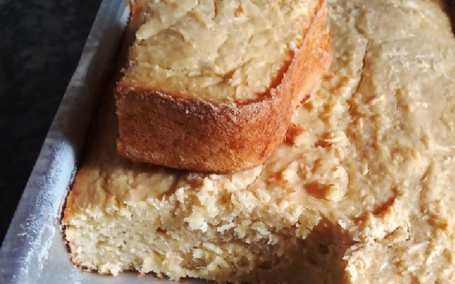 Bolo de Puba com Leite Condensado