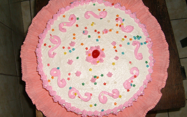 Bolo de morango delicioso