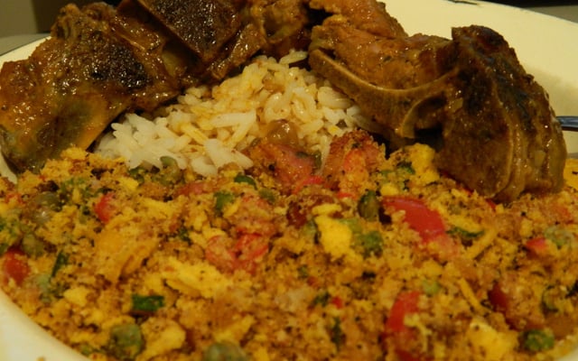 Farofa de feijão andu