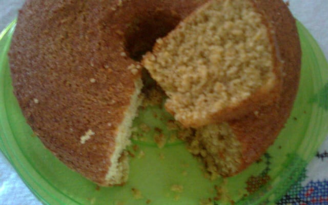 Bolo de aveia com laranja