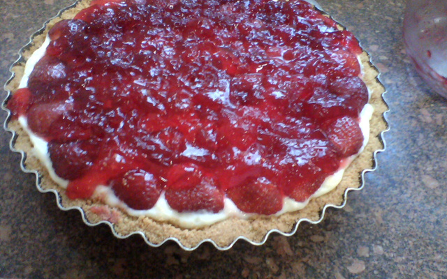 Torta de morango rápida