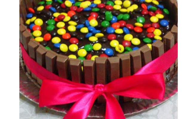 Bolo de Kit Kat à minha moda