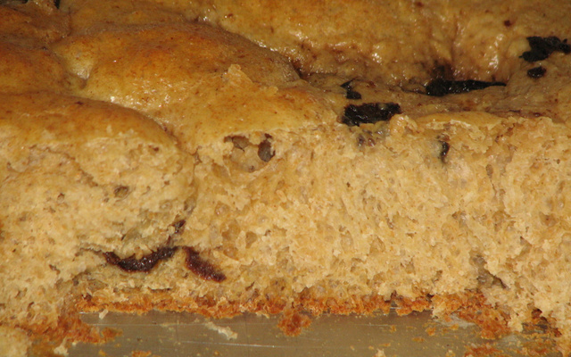 Pão integral de ameixa