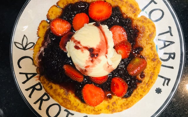 Panqueca americana sem glúten e sem lactose