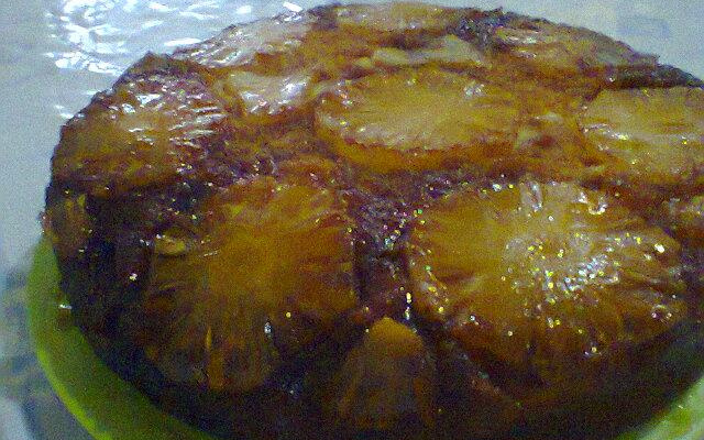 Torta invertida de abacaxi
