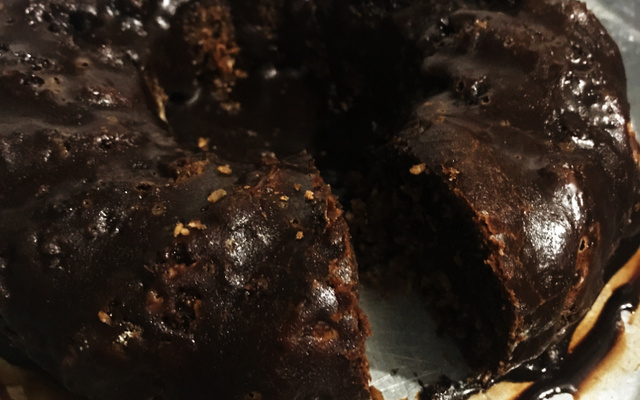 Bolo de chocolate no liquidificador