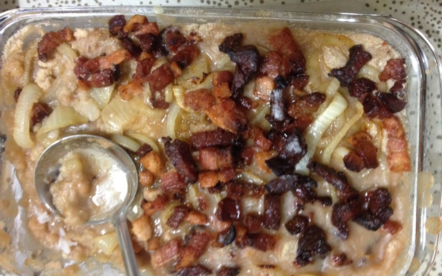 Virado de feijão ao forno