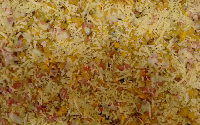 Polenta recheada delícia