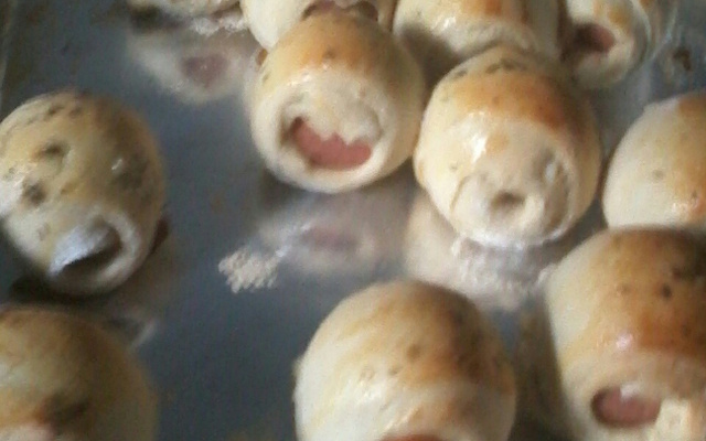 Enroladinho de salsicha