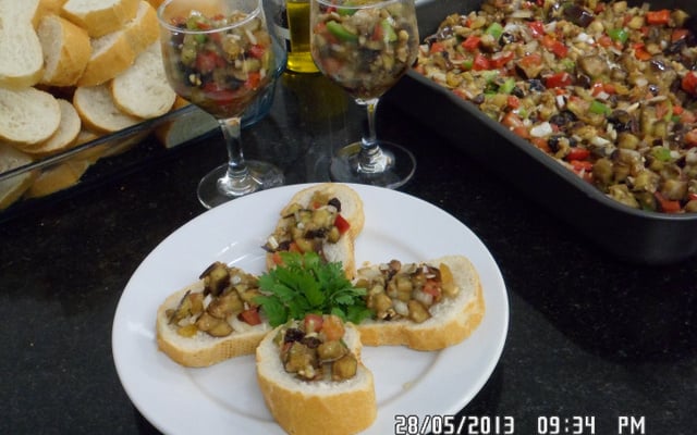 Salada de berinjela marroquina