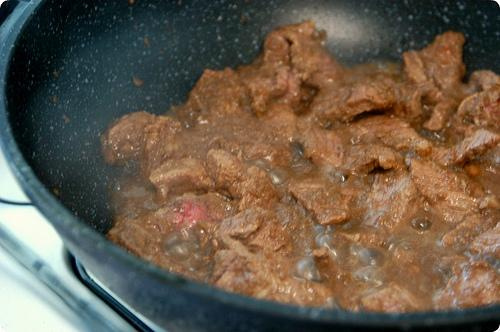 Picadinho de filé mignon ao molho shoyu