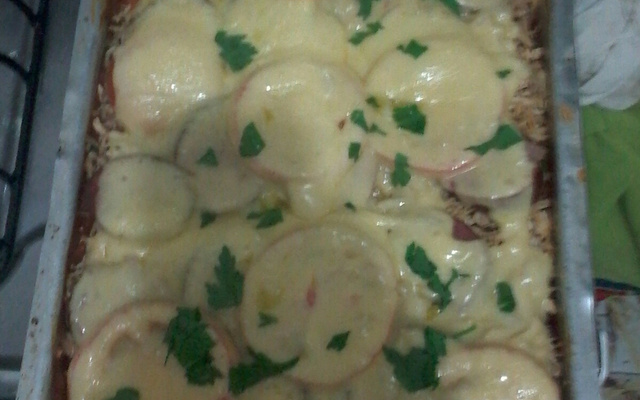 Pizza de pão de fôrma