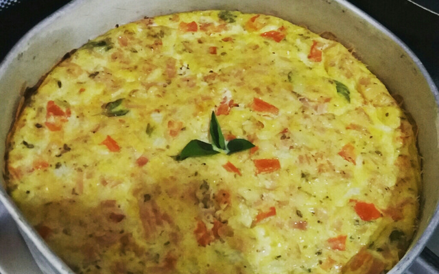 Omelete de forno sem óleo