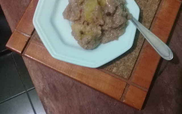 Banana com leite condensado no micro-ondas