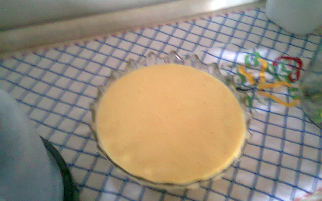 Mousse de maracujá e pêssego