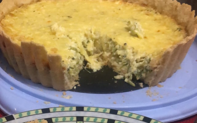 Quiche de abobrinha verde
