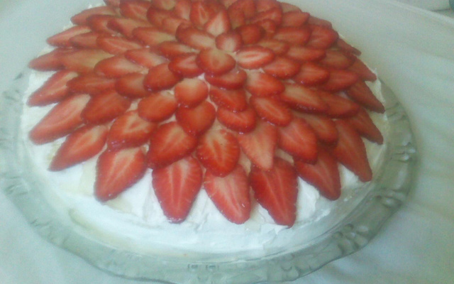 Bolo de morango da Taí