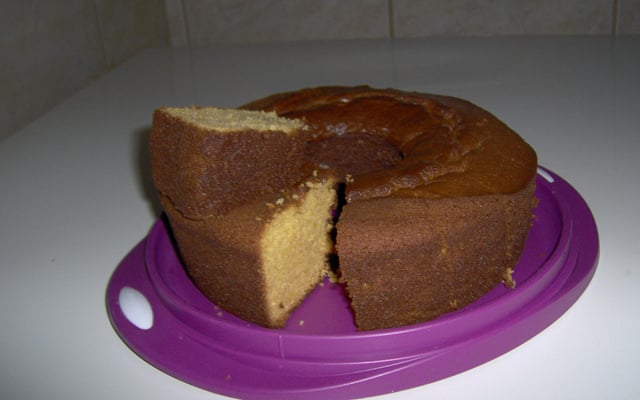 Bolo de fubá de panela