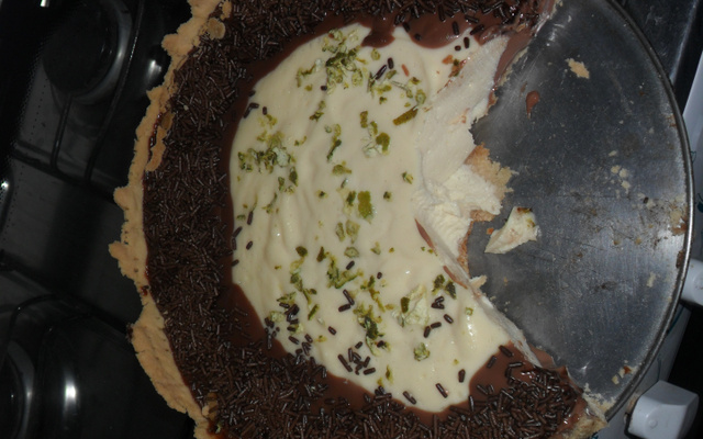 Torta de limão com chocolate da Dani