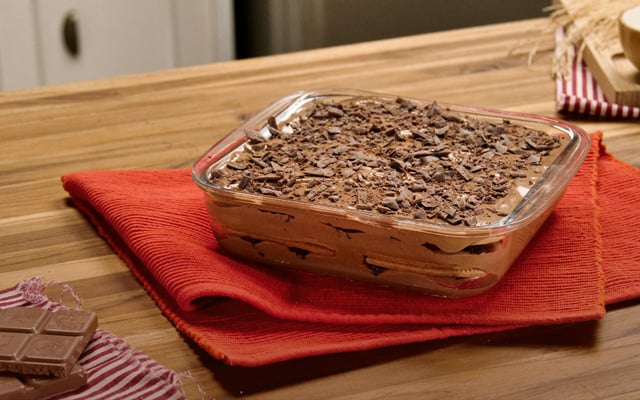 Pavê de chocolate com café especial