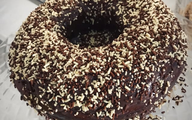 Bolo vulcão (chocolate) da Jéssica