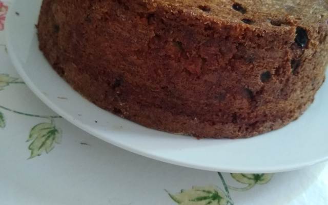 Bolo de aveia com frutas