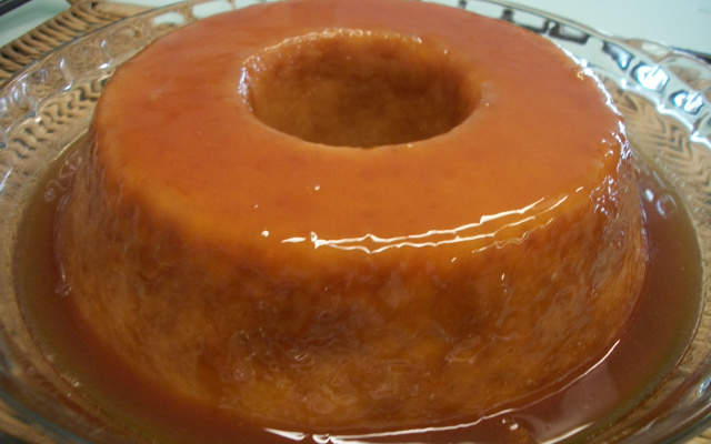 Pudim de mandioca com coco