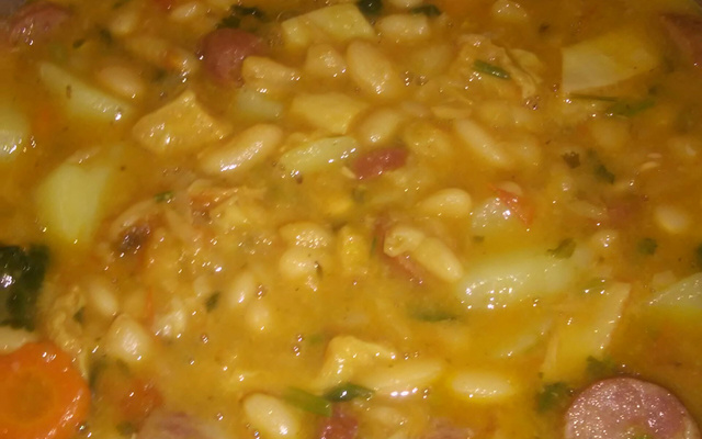 Dobradinha com feijão branco