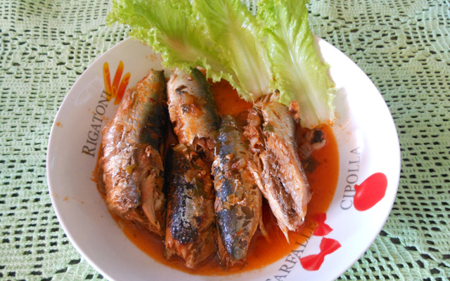 Sardinha de panela de pressão