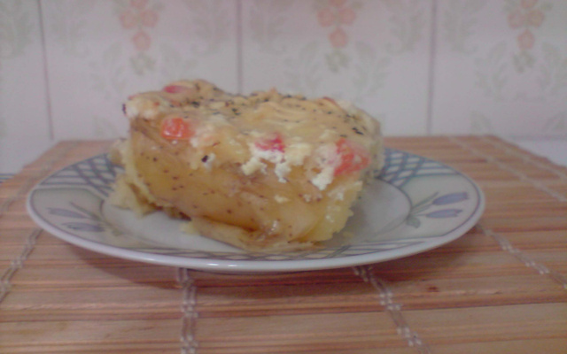 Batata assada gratinada