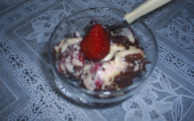 Morango ao brigadeiro