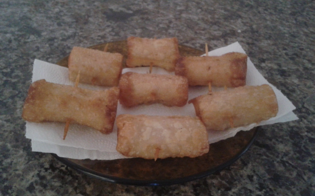 Enroladinho de salsicha da Shai