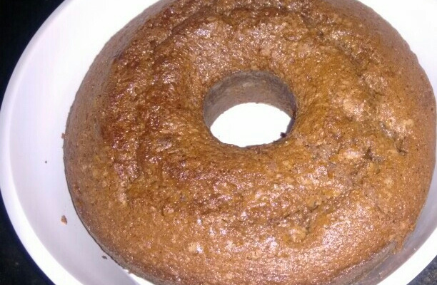 Bolo integral de chocolate com canela