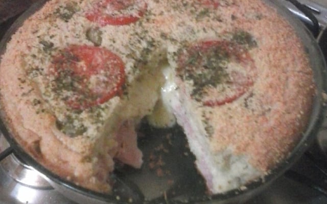 Pizza rápida de liquidificador