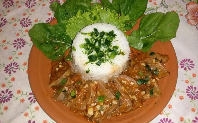 Língua de boi ao alho