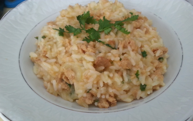 Risoto de carne de soja