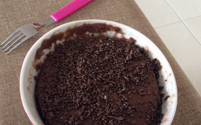 Bolo de caneca de micro-ondas