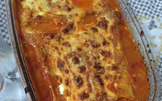 Lasanha integral de atum