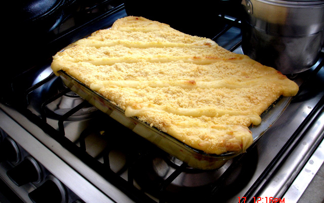 Escondidinho de carne seca