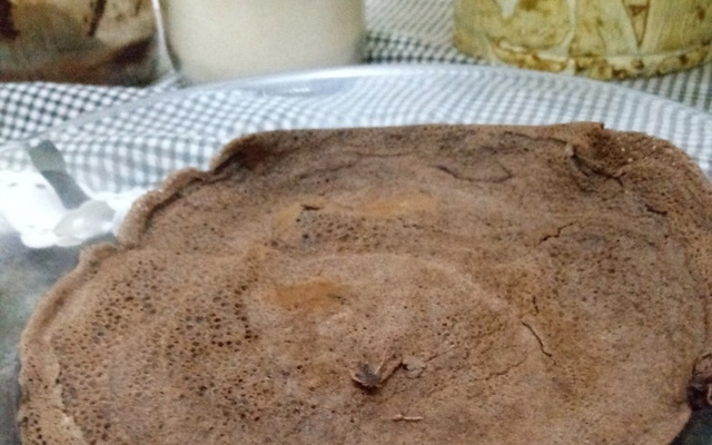 Crepioca de chocolate