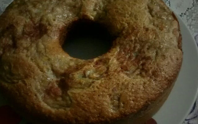 Bolo integral de banana com aveia