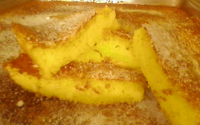 Bolo de fubá cremoso