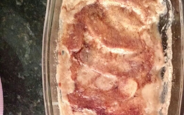 Sobremesa fácil de banana