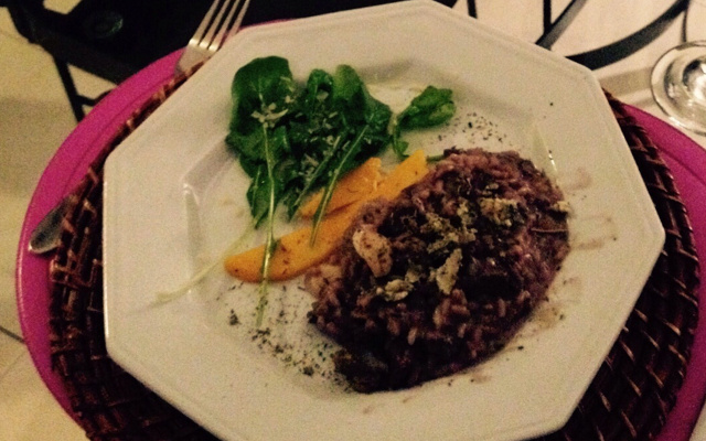 Risoto de filé ao vinho tinto Carmenere