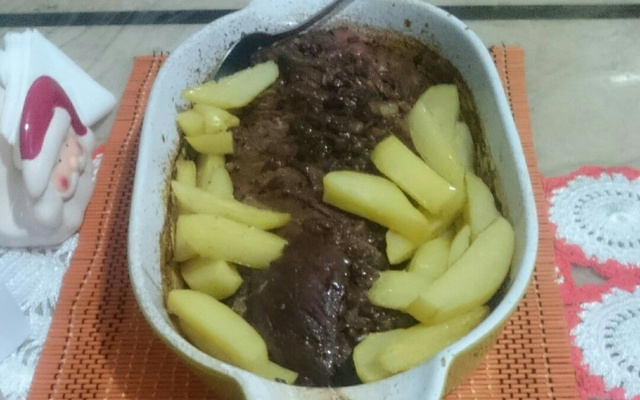 Picanha de forno na cerveja preta