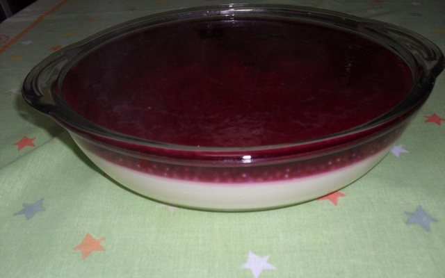 Sagu com creme maravilhoso