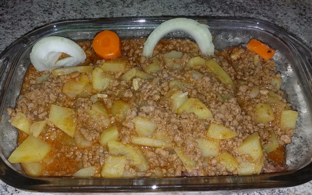 Carne Moída com Batatas Rapidinha