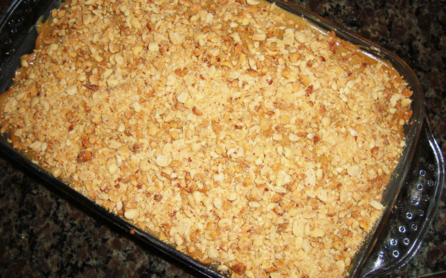 Pavê de amendoim do Bibo