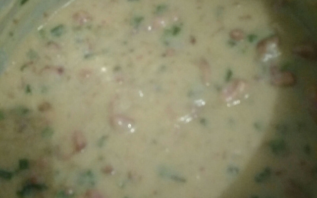 Caldo de queijo e batata