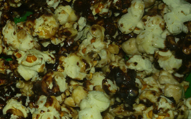 Pipoca com leite condessado